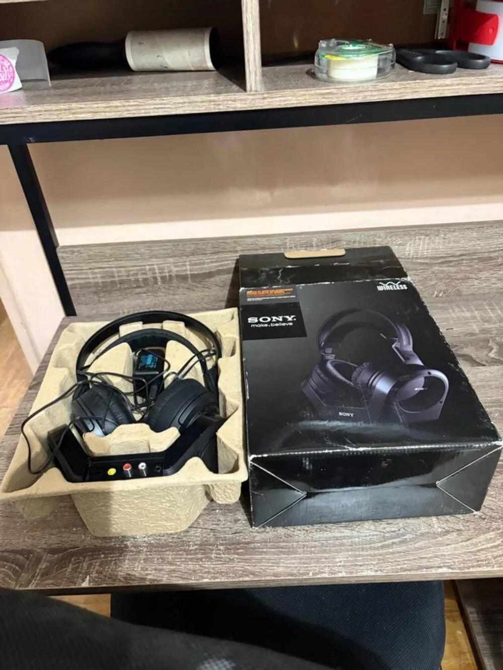 Sony MDR-RF970RK wireless stereo headphone system.